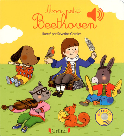 Carte Mon petit Beethoven - Livre sonore avec 6 puces - Dès 1 an Émilie Collet