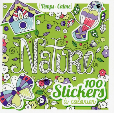 Book 100 stickers à colorier - Nature Eugénie Varone
