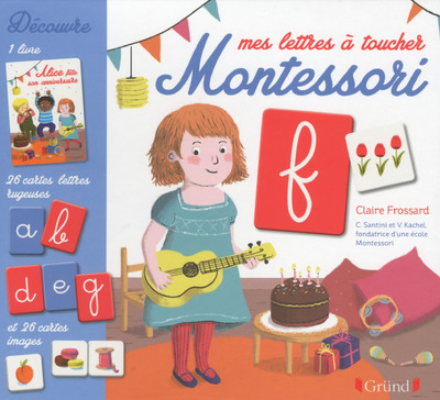 Kniha Coffret Montessori - Mes lettres à toucher Céline Santini