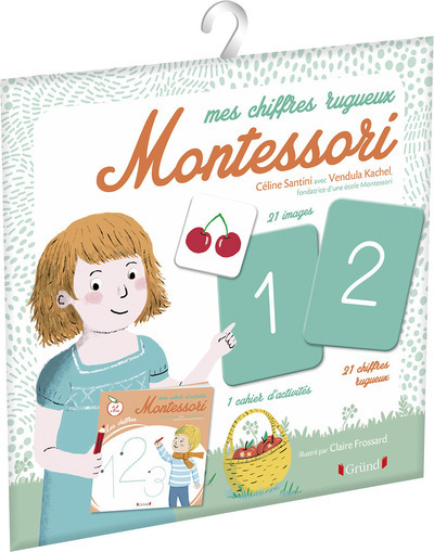 Kniha Mes chiffres rugueux Montessori Céline Santini