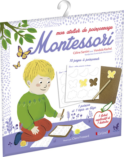 Buch Mon atelier de poinçonnage Montessori Céline Santini