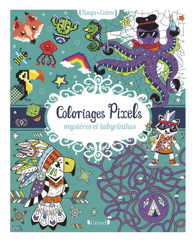 Könyv Coloriages pixels, mystères et labyrinthes 