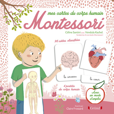 Kniha Mes cartes du corps humain Montessori Céline Santini