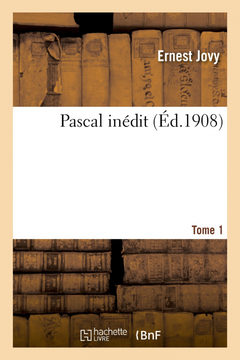 Książka Pascal Inedit. Tome 1 Ernest Jovy