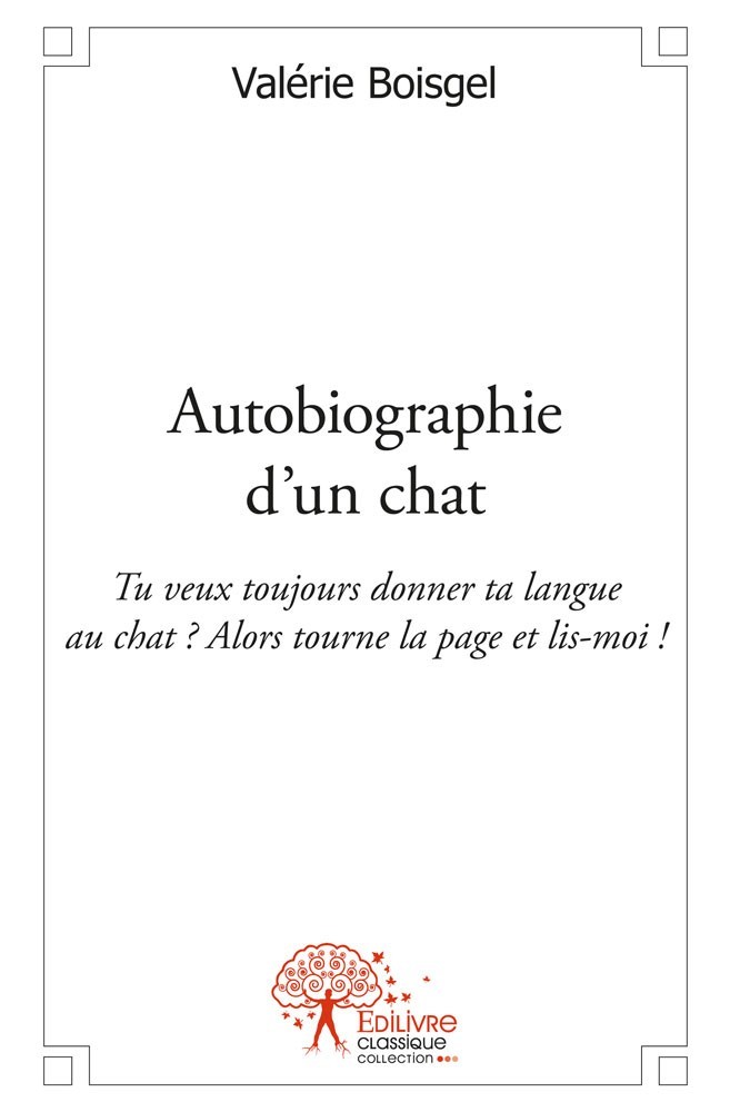 Kniha Autobiographie d'un chat VALERIE BOISGEL