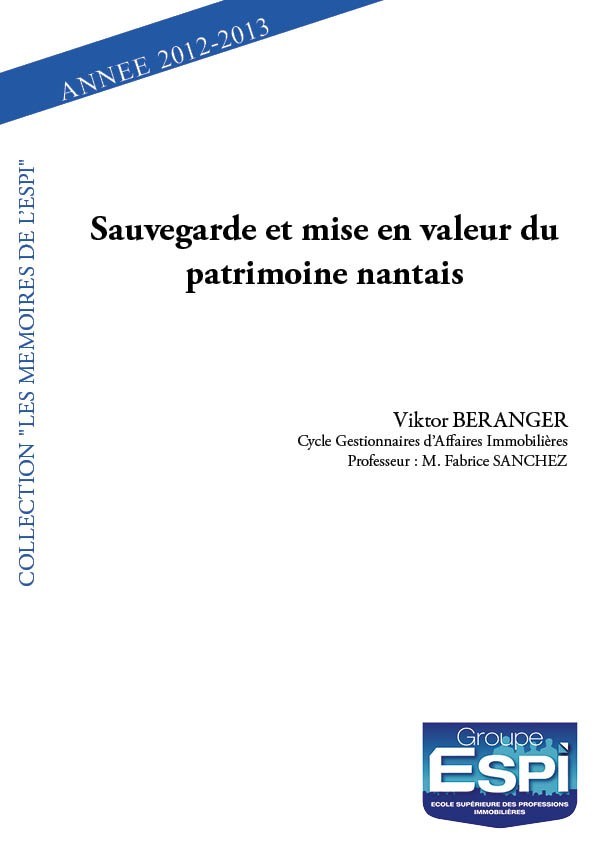Kniha Sauvegarde et mise en valeur du patrimoine nantais Béranger