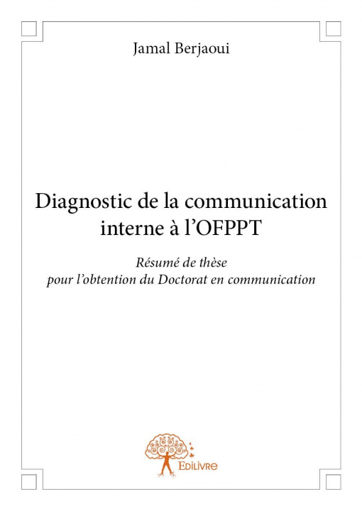 Könyv Diagnostic de la communication interne à l'ofppt Berjaoui