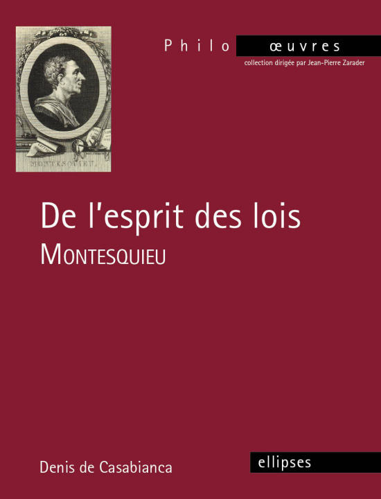 Carte Montesquieu, De l’Esprit des lois CASABIANCA