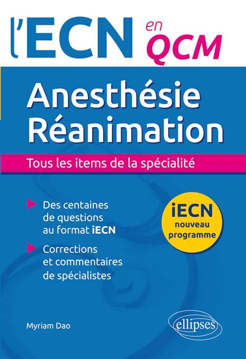 Book Anesthésie-Réanimation Myriam