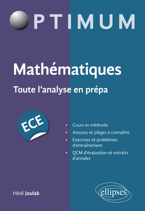 Book Mathématiques : Toute l'analyse en prépa ECE Joulak