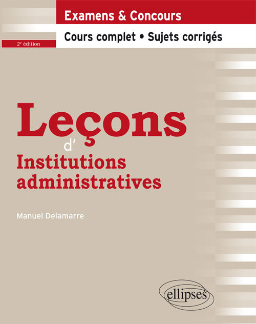 Kniha Leçons d'Institutions administratives - 2e édition Delamarre