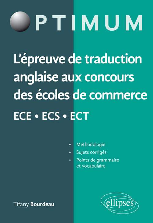 Libro L'épreuve de traduction anglaise aux concours des écoles de commerce ECE - ECS - ECT Bourdeau