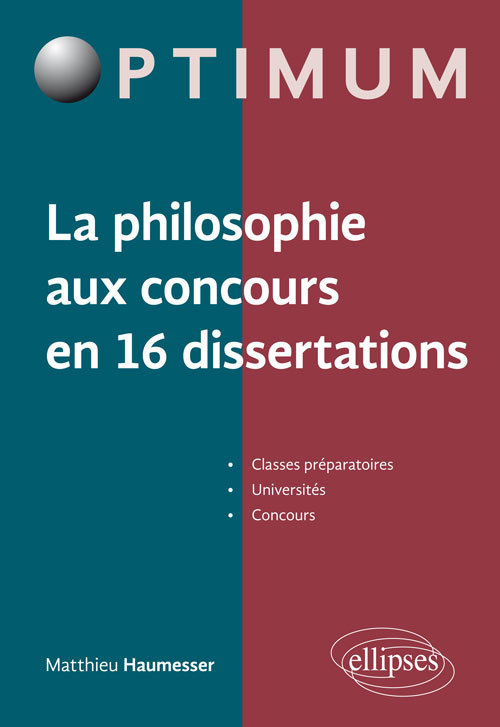 Kniha La philosophie aux concours en 16 dissertations Haumesser