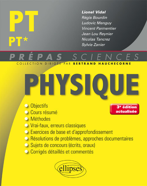 Carte Physique PT/PT* - 3e édition actualisée Vidal
