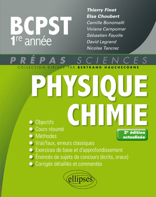 Kniha Physique-chimie BCPST-1 - 2e édition actualisée FINOT