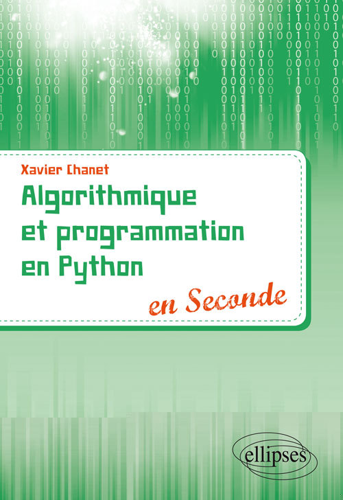 Book Algorithmique et programmation en Python en Seconde Chanet