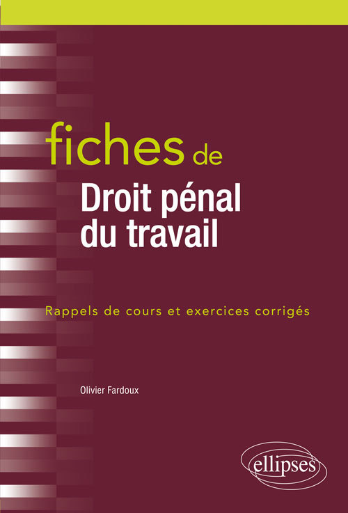 Knjiga Fiches de Droit pénal du travail Fardoux