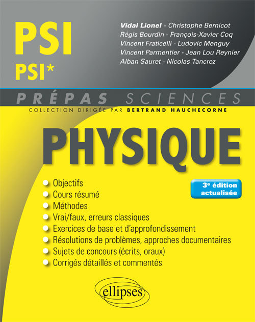 Kniha Physique PSI/PSI* - 3e édition actualisée Vidal