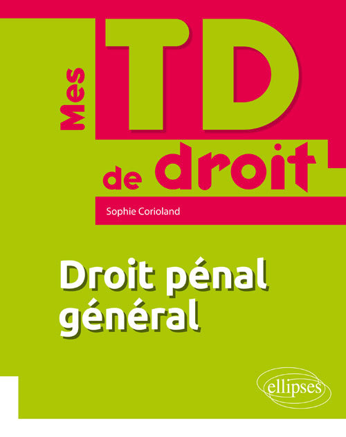 Kniha Droit pénal général Corioland