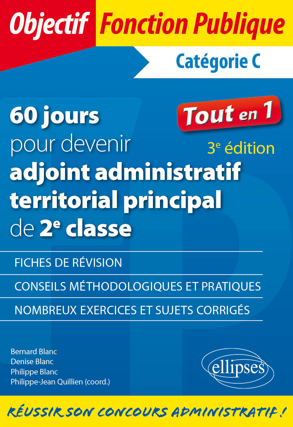 Buch 60 jours pour devenir adjoint administratif territorial principal de 2e classe - Catégorie C - 3e édition Blanc