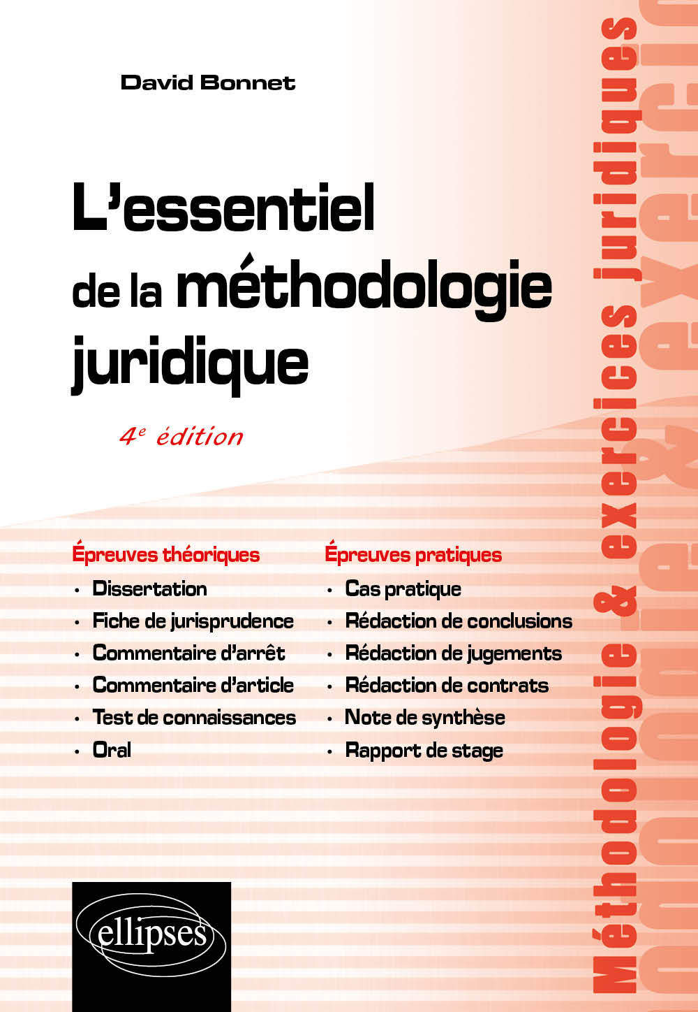 Könyv L'essentiel de la méthodologie juridique - 4e édition Bonnet