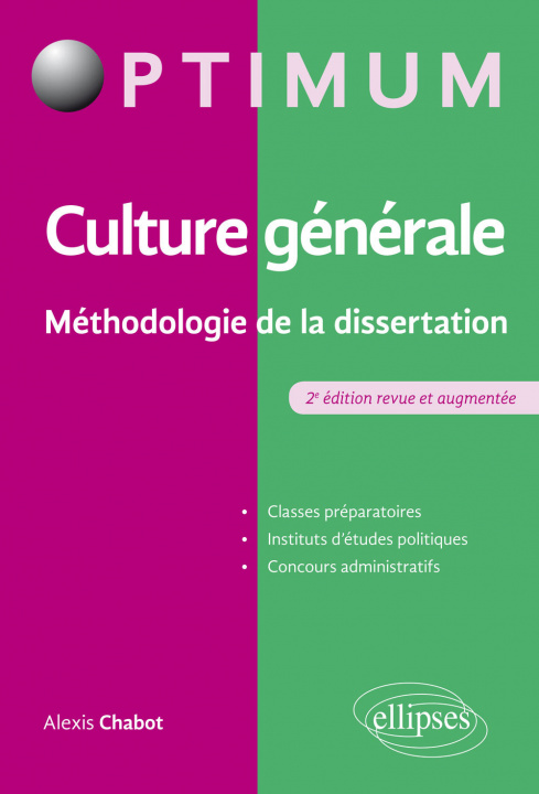 Kniha Culture générale - Méthodologie de la dissertation - 2e édition revue et augmentée Chabot
