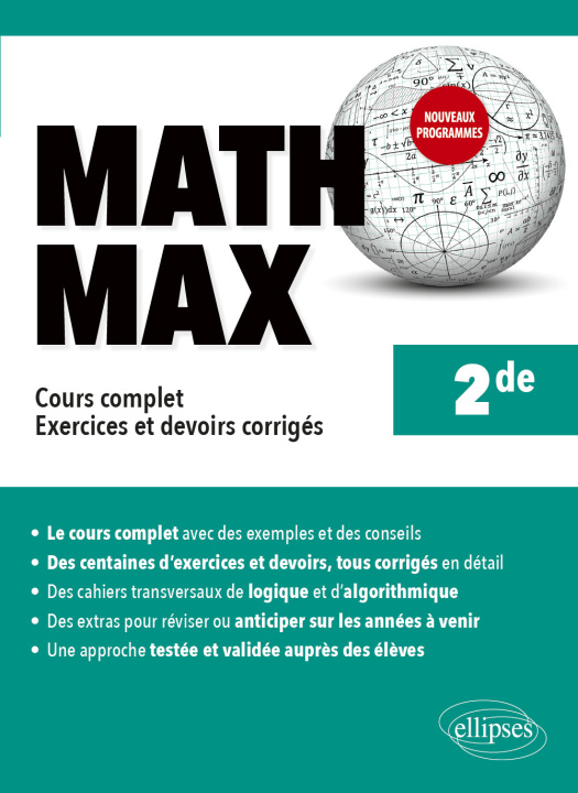 Książka Math Max - Seconde - Cours complet, exercices et devoirs corrigés - Nouveaux programmes Krief-Détraz