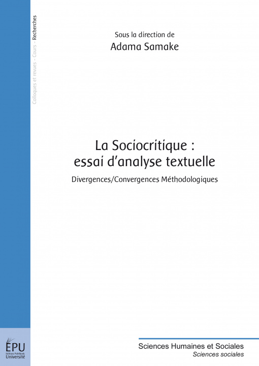 Kniha La sociocritique - essai d'analyse textuelle 