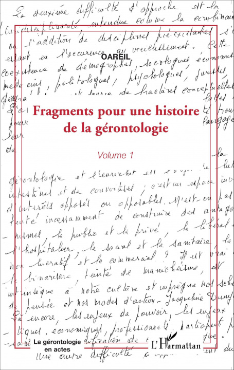 Kniha Fragments pour une histoire de la gérontologie 