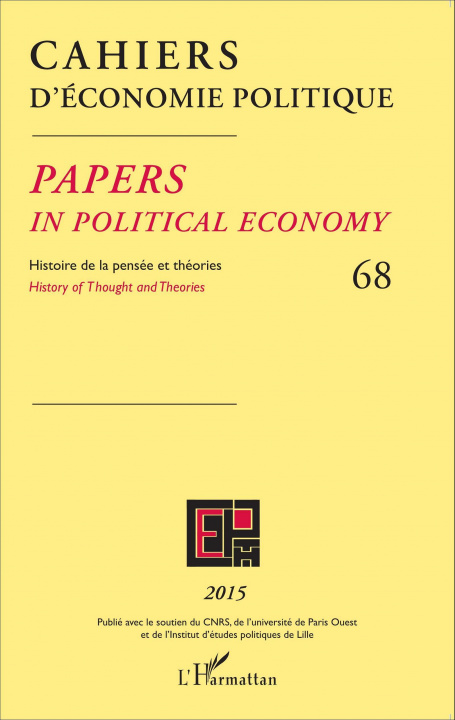 Kniha Cahiers d'économie Politique / Papers in Political Economy Broda
