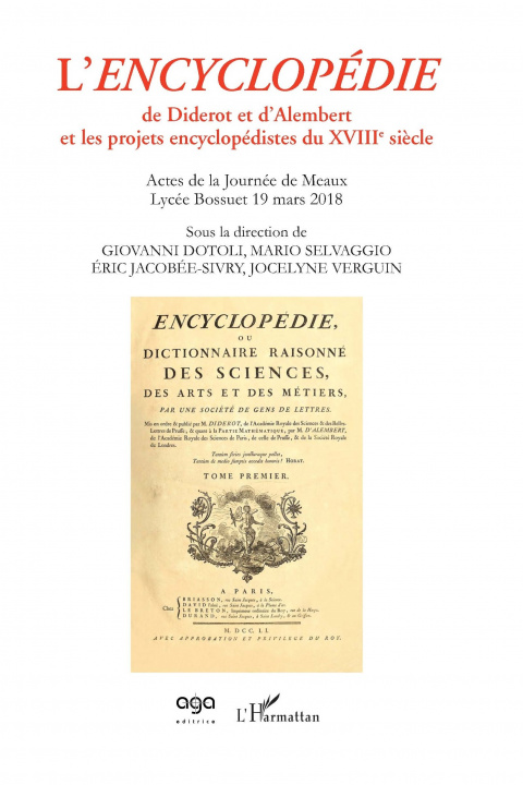 Книга L'Encyclopédie de Diderot et d'Alembert Dotoli