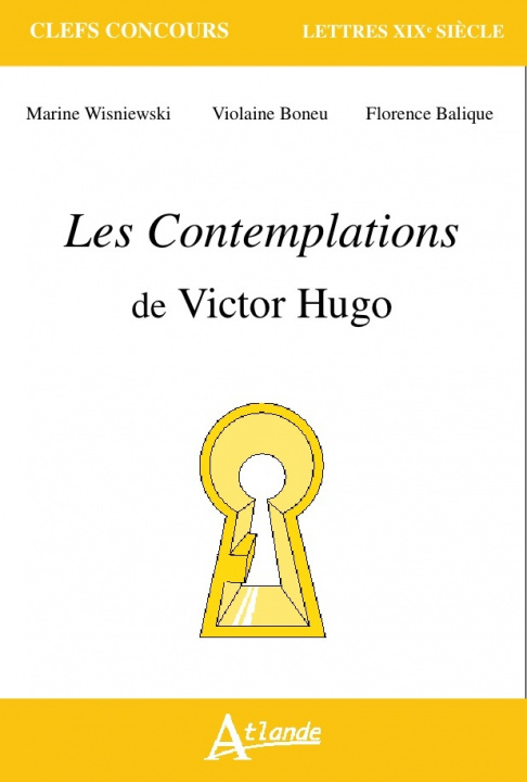 Kniha Les contemplations de Victor Hugo WISNIEWSKI/BONEU/BAL