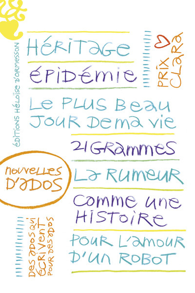 Knjiga Prix Clara 2015 Nouvelles d'ados 