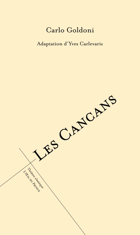 Knjiga Les cancans GOLDONI CARLO