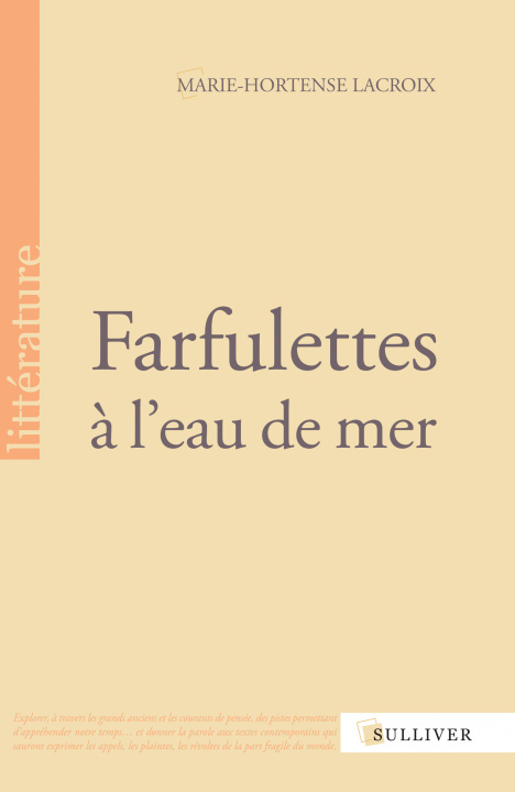 Knjiga Farfulettes A L'Eau De Mer Lacroix Marie-Hortense
