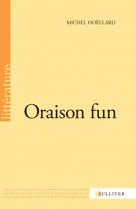 Knjiga Oraison fun HOËLLARD Michel