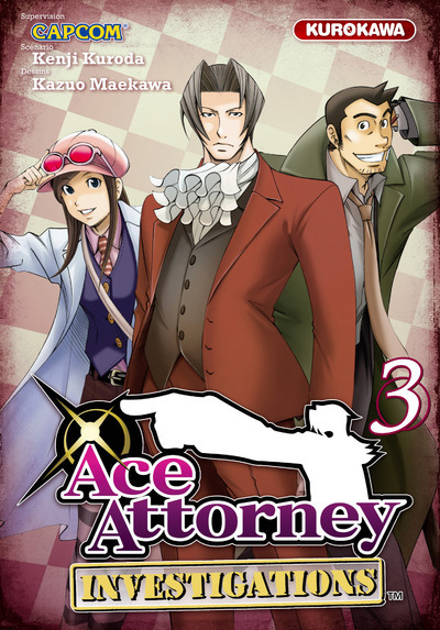 Kniha Ace Attorney Investigations - tome 3 Kenji Kuroda