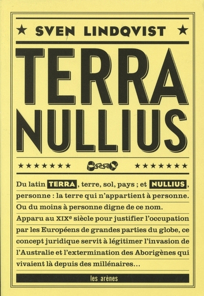 Kniha Terra nullius Sven Lindqvist