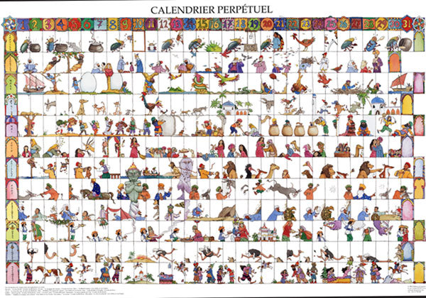 Koledar/Rokovnik Calendrier perpétuel Capucine