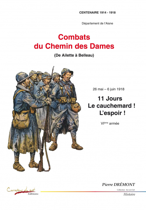 Carte Combats du Chemin des Dames Drémont