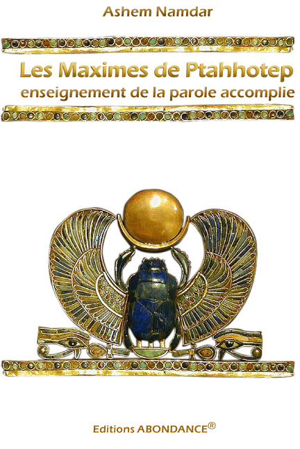 Buch Les Maximes de Ptahhotep Namdar