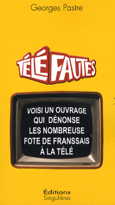 Kniha Télé fautes Pastre