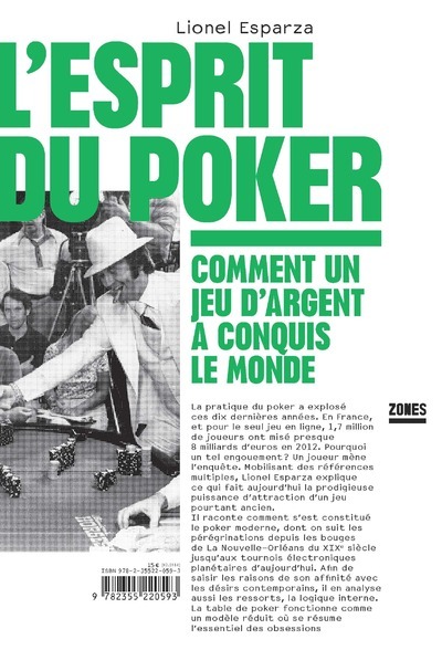 Knjiga L'esprit du poker Lionel Esparza