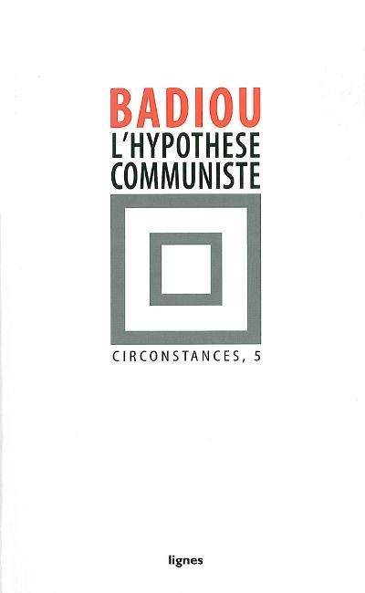 Könyv L' Hypothèse communiste Alain Badiou