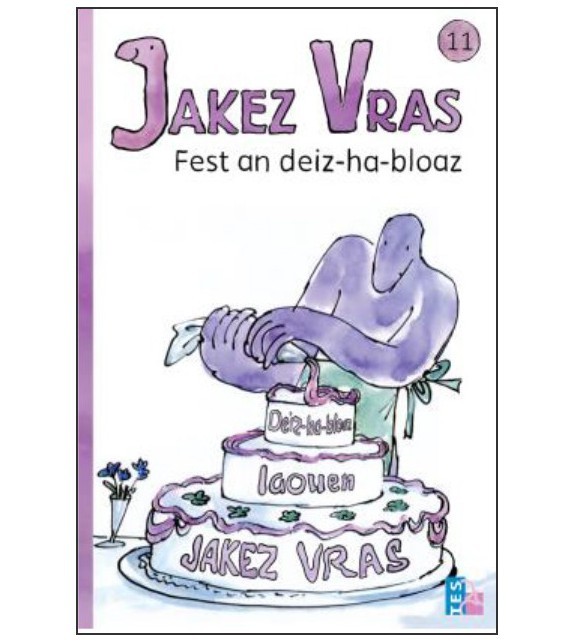 Carte Jakez Vras fest an deiz-ha-bloaz Blance