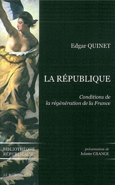 Knjiga La Republique Edgar Quinet