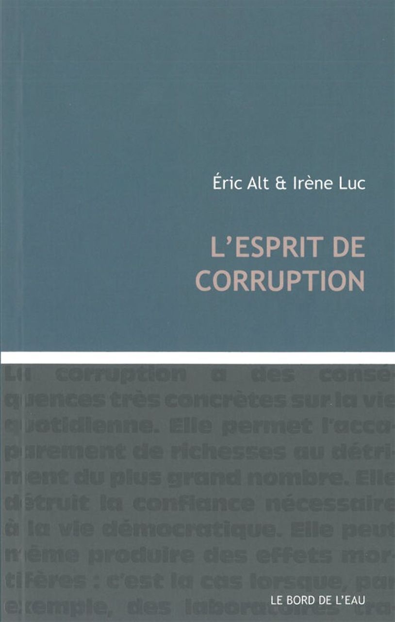 Libro L' Esprit de Corruption Alt