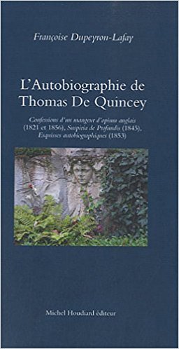 Kniha L'autobiographie de thomas de quincey F.