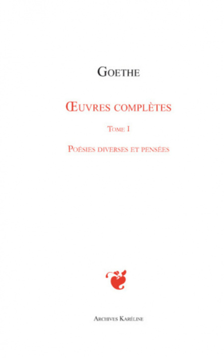 Knjiga OEuvres complètes Goethe