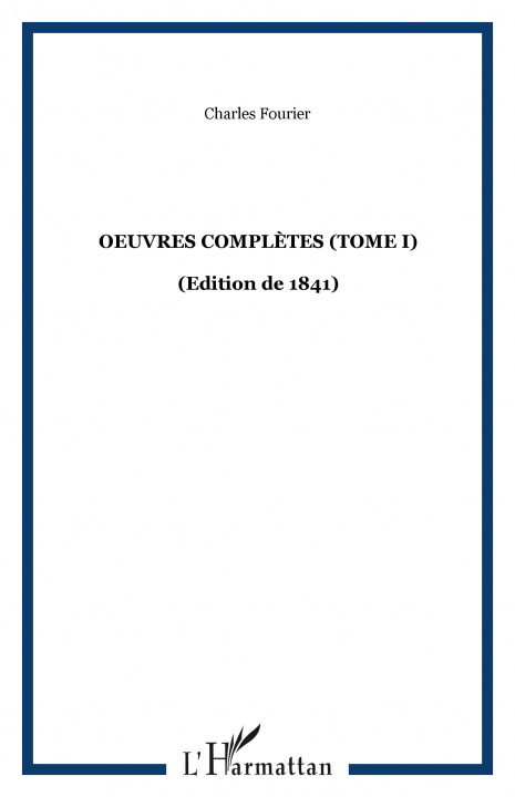 Buch Oeuvres complètes (Tome I) Fourier